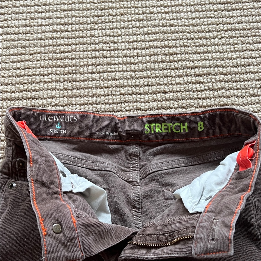 Crewcuts Brown Corduroy Pants size 8 - Picture 2 of 3